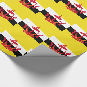 Patriotische Flagge Bruneis Geschenkpapier