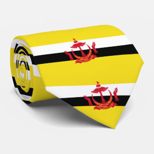 Patriotische Flagge Bruneis Krawatte