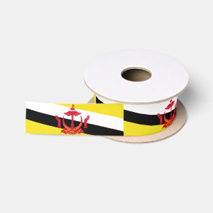 Patriotische Flagge Bruneis Satinband