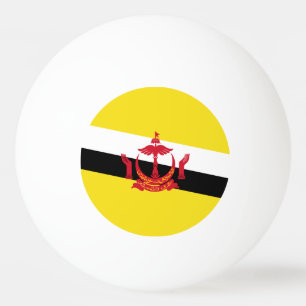 Patriotische Flagge Bruneis Tischtennisball
