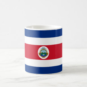 Patriotische Flagge Costa Ricas Kaffeetasse