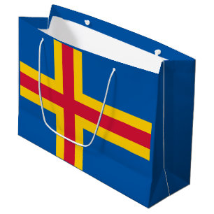 Patriotische Flagge der Åland-Inseln Große Geschenktüte