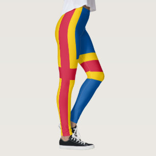 Patriotische Flagge der Åland-Inseln Leggings