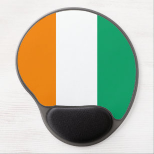 Patriotische Flagge der Elfenbeinküste Gel Mousepad