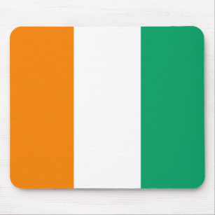 Patriotische Flagge der Elfenbeinküste Mousepad