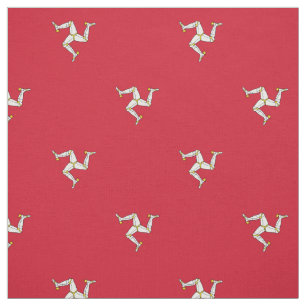 Patriotische Flagge der Isle of Man Stoff
