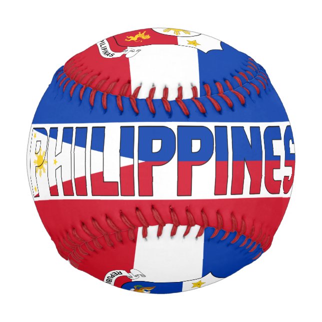 Patriotische Flagge der Philippinen Baseball (Vorderseite)