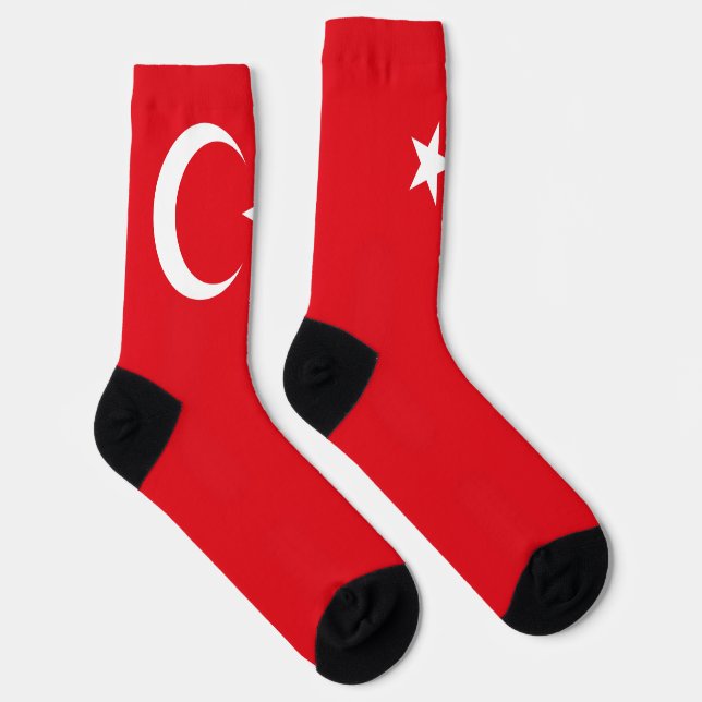 Patriotische Flagge der Türkei Socken (Rechts)