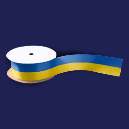 Patriotische Flagge der Ukraine Satinband