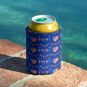 Patriotische Flagge der USA Cooler Dosenkühler