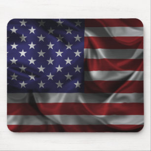 Patriotische Flagge der USA Mousepad