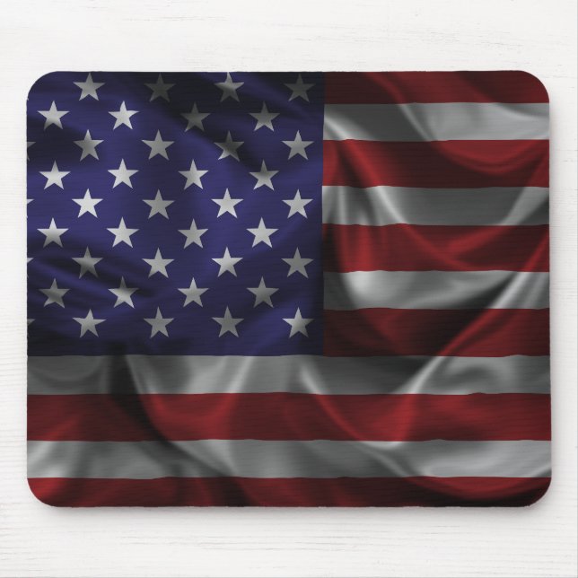 Patriotische Flagge der USA Mousepad (Vorne)