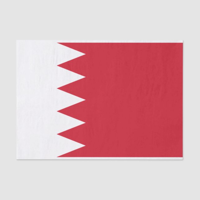 Patriotische Flagge des Bahrain-Gewebepapiers Seidenpapier (Vorderseite)