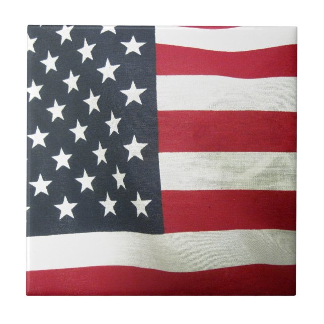 Patriotische Flagge Fliese (Vorderseite)