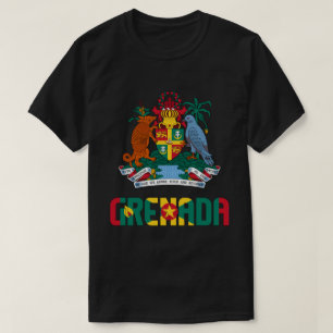 Patriotische Flagge Grenadas T-Shirt