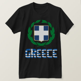 Patriotische Flagge Griechenlands T-Shirt
