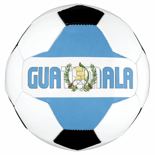 Patriotische Flagge Guatemalas  Fußball (Vorderseite)