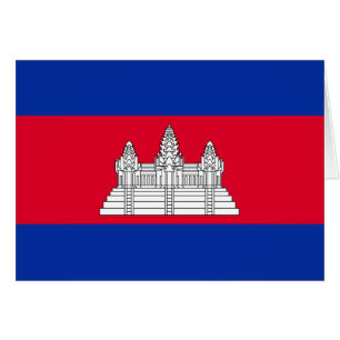 Patriotische Flagge Kambodschas