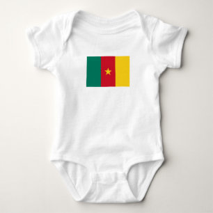 Patriotische Flagge Kameruns Baby Strampler