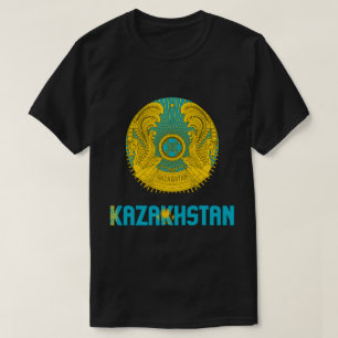 Patriotische Flagge Kasachstans T-Shirt