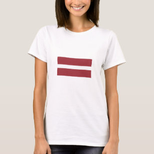 Patriotische Flagge Lettlands T-Shirt
