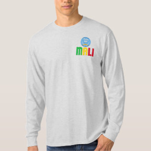 Patriotische Flagge Malis und Wappen T-Shirt