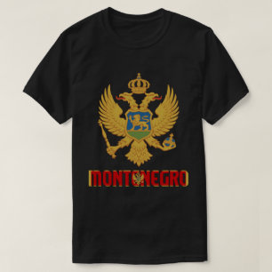 Patriotische Flagge Montenegros T-Shirt
