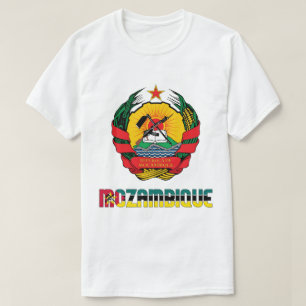 Patriotische Flagge Mosambiks T-Shirt