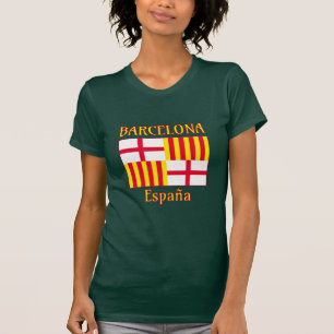 Patriotische Flagge Red White Yellow Barcelona T-Shirt