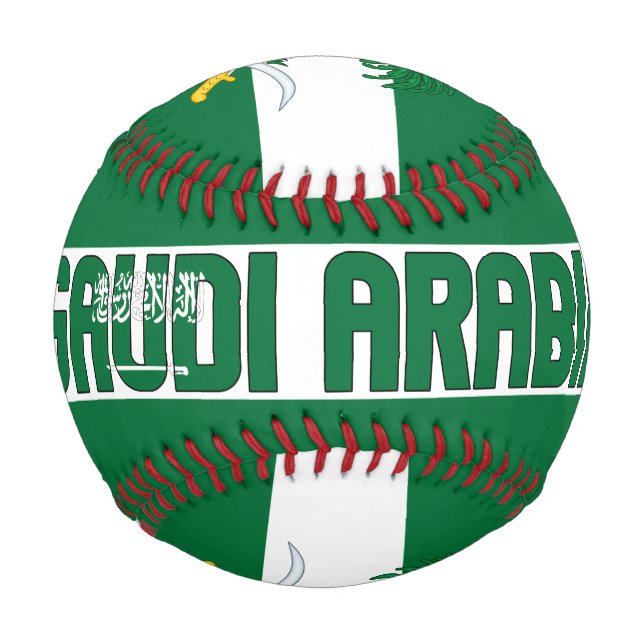 Patriotische Flagge Saudi-Arabiens Baseball (Vorderseite)