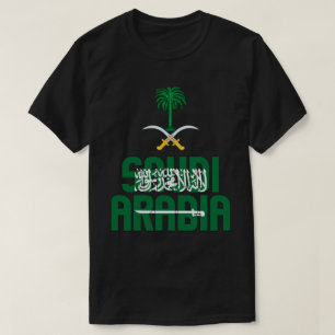 Patriotische Flagge Saudi-Arabiens T-Shirt