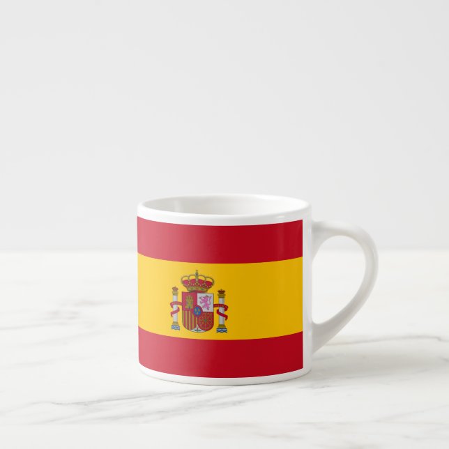 Patriotische Flagge Spaniens Espressotasse (Rechts)