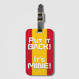 Patriotische Flagge Spaniens Gepäckanhänger