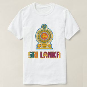 Patriotische Flagge Sri Lankas T-Shirt