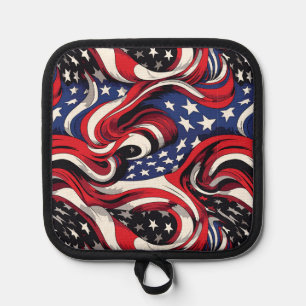 Patriotische Flagge Topflappen