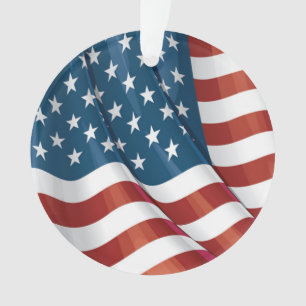 Patriotische Flagge USA Ornament