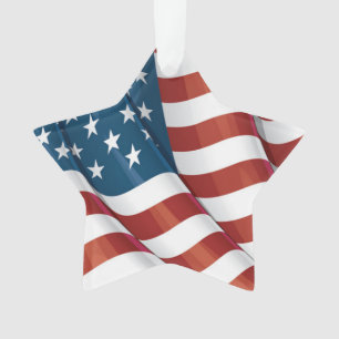 Patriotische Flagge USA Ornament