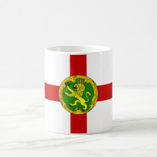 Patriotische Flagge von Alderney Kaffeetasse