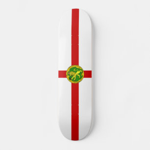 Patriotische Flagge von Alderney Skateboard