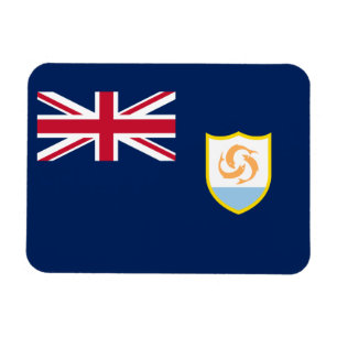 Patriotische Flagge von Anguilla Magnet