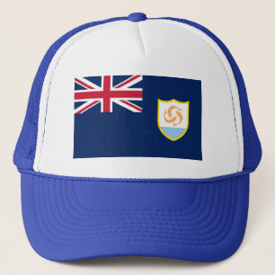Patriotische Flagge von Anguilla Truckerkappe