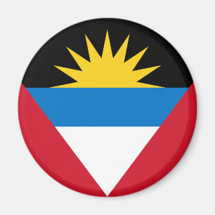 Patriotische Flagge von Antigua und Barbuda Magnet