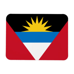 Patriotische Flagge von Antigua und Barbuda Magnet