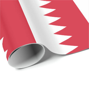 Patriotische Flagge von Bahrain Geschenkpapier