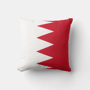 Patriotische Flagge von Bahrain Wurfkissen Kissen
