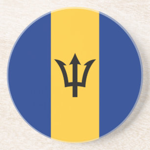 Patriotische Flagge von Barbados Getränkeuntersetzer