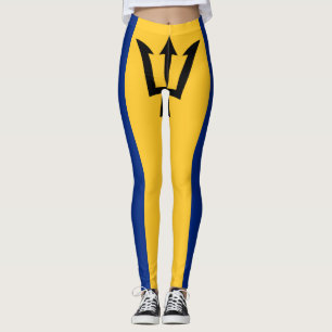 Patriotische Flagge von Barbados Leggings