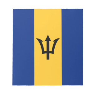 Patriotische Flagge von Barbados Notizblock