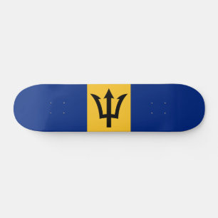 Patriotische Flagge von Barbados Skateboard