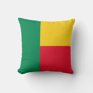 Patriotische Flagge von Benin Kissen